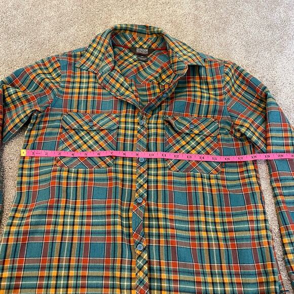 Outdoor Research Women's Flannel Shirt Cotton Wool Size Small Petite - Picture 8 of 8